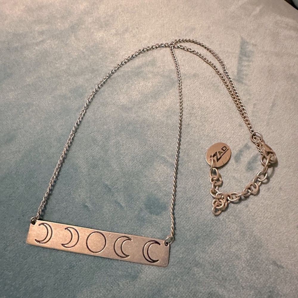Moon phase necklace